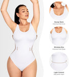Lover-Beauty Backless Bodysuit for Women Seamless Shapewear Sleeveless Open Back Tank Top Body Shaper Shirts