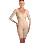 Isavela Womens Full Body Suit With Bra And Sleeves MD Beige