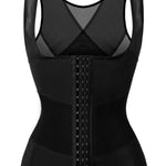 SHAPSHE Waist Trainer for Women Workout Corset Waist Cincher Shapewear Tummy Control Vest Body Shaper Invisible Girdle Black