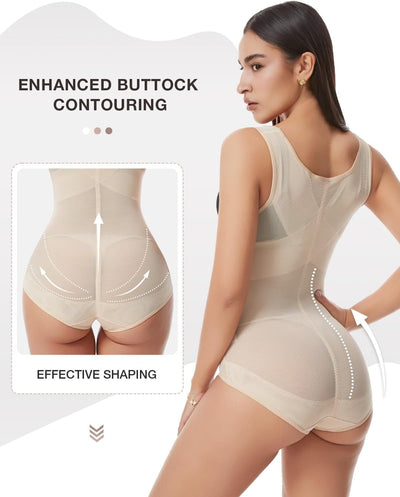 Dulchany Shapewear Bodysuit for Women Tummy Control Butt Lifter Body Shaper Waist Trainer Corset Body Suit
