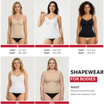 Nebility Compression Tanks for Women Shapewear Tank Top Tummy Control Body Shaper V Neck Camisole(Black,X-Large)