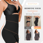 BESTENA Shapewear Shorts,High Waisted Shapewear for Women Tummy Control,Seamless Body Shaper Shorts Thigh Slimmer(x-black,Medium)