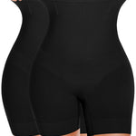 BESTENA Shapewear Shorts,High Waisted Shapewear for Women Tummy Control,Seamless Body Shaper Shorts Thigh Slimmer(2x-deep black,Large)