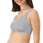 Hanes Racerback Bralette Pack, Stretch Cotton Knit Low-Impact Bra, Moisture-Wicking Cotton T-Back Bra Top, 3-Pack
