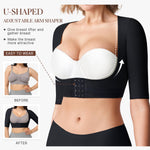 BRABIC Women's Shapewear Tops Post Surgery Compression Sleeve for Arm Shaper (Black, Medium)