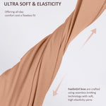 FeelinGirl Bras for Women Wireless Seamless Bralettes, No Wire Unlined Comfort Buttery Soft Bras for Sleep Everyday, Dark Skin, L