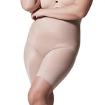 SPANX SPANXshape Invisible High-Waisted Mid-Thigh Shorts - Regular - Champagne Beige - Medium