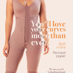 SHAPE CONCEPT 371 Fajas Colombianas Moldeadoras High Compression Full Body Shapewear with Bra Girdle for Women