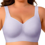 Wireless Minimizer Jelly Bras for Women No Underwire Plus Size Bra with Support Lift Full Coverage Comfortable Seamless Bra