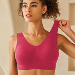 SIMIYA Womens Sports Bras, Yoga Comfort Seamless Stretchy Sports Bra for Women 6 Pack