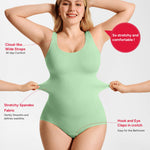 Nebility Bodysuit Shapewear for Women Tummy Control Body Shaper Faja Waist Trainer Seamless Body Suit Going Out Tops