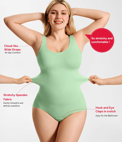 Nebility Bodysuit Shapewear for Women Tummy Control Body Shaper Faja Waist Trainer Seamless Body Suit Going Out Tops
