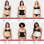 Nebility Segmented Waist Trainer for Women Corset Shapewear Waist Cincher Faja Body Shaper Tummy Control(Black,XX-Large)