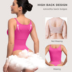Lover-Beauty Bodysuits for Women Tummy Control Seamless Shapewear Thong Full Bust Body Shaper Pink Large