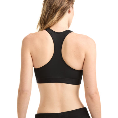 Champion Women's Sports Bra, High-Impact Compression, Moisture-Wicking Fabric, Black, Medium