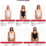 Nebility Shapewear Bodysuits for Women Tummy Control Slimming V Neck Shapewear Bodysuit Thong Body shaper with Underwire (White, Large)