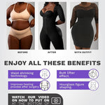 Snatched Body Stage 1 Fajas Colombianas Post Surgery Compression Shapewear for Women Tummy Control