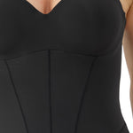 Maidenform Women's Tummy Shaping Thong Bodysuit, Multiway Thong Shaper, Firm Control