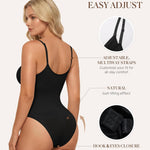 BRABIC Womens' Seamless Sleeveless V-Neck Bodysuit Shapewear Tummy Control