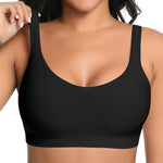 Wireless Sewn in Padded Bras for Women Comfortable Full Coverage Bralettes No Underwire Everyday Tshirt Bra