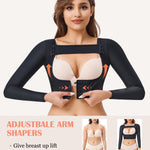 LANCS Women Upper Arm Shaper Post Surgical Compression Sleeves Slimmer Tops Posture Corrector Vest Shapewear