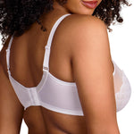 HSIA Minimizer Bras for Women Large Bust Full Coverage Lace Plus Size Bra - Mermaid Scales White