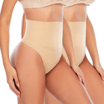 Werena Thong Shapewear for Women Tummy Control Seamless High Waist Body Shaper Underwear Shaping Panties