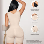 Forma Tu Cuerpo Faja Reloj de Arena Colombiana Wide Straps - High Compression Shapewear for Women Post Surgery, BBL Compression Garment, Tummy Tuck Faja Postparto, BEI 2XS