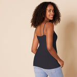 Amazon Essentials Women's Slim-Fit Camisole for Layering and Everyday Wear, Pack of 4, Black, XX-Large