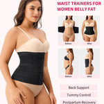 Gotoly Waist Trainer for Women Corset Shapewear Tummy Control Faja Body Shaper Postpartum Segmented Waist Cincher(Black,Large)