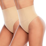Werena Tummy Control Thong Shapewear for Women Seamless Shaping Novelty Thong Panties Body Shaper Underwear