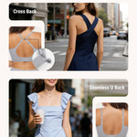 FeelinGirl Back Smoothing Bras for Women No Underwire Seamless Wireless Supportive Low Back Bra Comfortable T-Shirt Bra with Padding Heather Grey XL
