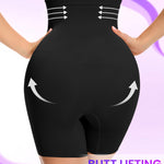 SIMIYA Shapewear Tummy Control Shorts for Women, 5-IN-1 Body Shaper High Waisted Girdle Boyshort Slip Short for Under Dresses Black