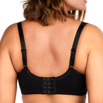 HSIA Bras for Women Minimizer Full Coverage, Plus Size T Shirt Unlined Underwire Smooth Bra, Seamless Cups Joan Ultimate Soft Black