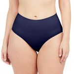 SPANX SPANXshape Everyday Shaping Brief - Core Control Shapewear Underwear - Invisible Under Clothes - Seamless Design - Timeless Navy - Medium