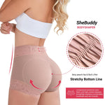 SheBuddy Butt Lifting Panties, Tummy Control Shapewear for Women Compression Underwear Short Lace Butt Lifter Shapewear