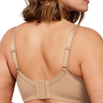 HSIA Minimizer Bras for Women Full Coverage, Unlined Lace Sexy Plus Size Underwire Bra for Large Breasts Beige