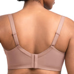 HSIA Minimizer Bra for Women - Plus Size Full Coverage Lace Bra with Underwire, Non Padded Dark Pink