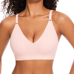 HBselect Wireless Bras for Women No Underwire, Women Comfortable Bras Seamless Padded Bras Everyday Sports Tshirt Bra