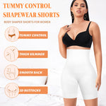 Werena Shapewear Shorts Tummy Control for Women High Waisted Body Shaper Underwear Slimming Slip Shorts Under Dresses(#1 White(medium control),M)