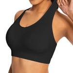 AENLLEY Padded Racerback Sports Bras for Women - Breathable Medium Support for Yoga Gym Workout Fitness
