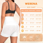Werena Shapewear for Women Tummy Control Shaping Shorts High Waist Body Shaper Panties Underwear Slip Shorts Under Dresses (#1 White,Medium)
