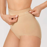 DELIMIRA Women's Tummy Control Shapewear Panties Plus Size High Waist Panty Taupe Tan 3X