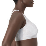 Bali womens Comfort Revolution Easylite Seamless Wireless Df3491 Bra, White Print, Large US