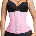 Lover-Beauty Women's Waist Trainer, Latex Underbust Waist Cincher, Tummy Control Corset Sport Girder Hourglass Body Shaper, Pink, M