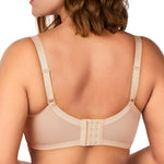 HSIA Minimizer Bra for Women - Plus Size Lace Full Coverage Womans Bra Unlined Underwire Bra for Heavy Breast Apricot
