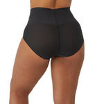 Maidenform womens Tame Your Tummy Shaping Lace With Cool Comfort Dm0051 Shapewear Briefs, Black, Large US