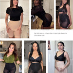 FeelinGirl Low Back Shapewear Tummy Control Butt Lifting Body Shaper Thigh Slimming Shorts Panties