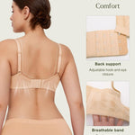 Popilush Bras for Women Lace Minimizer Underwire Bra, Unlined Full Coverage with Comfortable Lift for Large Bust