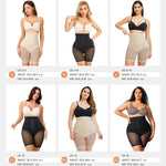 CYDREAM Shapewear Shorts for Women Tummy Control Panties High Waist Butt Lifting Body Shaper Underwear Thigh Slimmer Hook Black